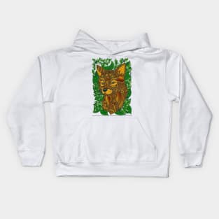 fox mandala Kids Hoodie